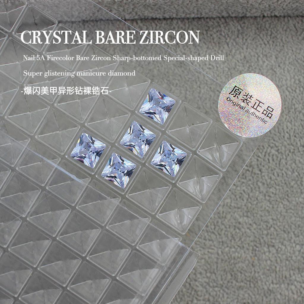 Вспышка Мини Маленький Голый Цирконий Кончик Нижний Куча Бриллиантовый Инопланетный Камень Сахарный Голубиный Яйцо Капля Воды Дизайн Ногтей Конский Глаз Украшения Для Ногтей