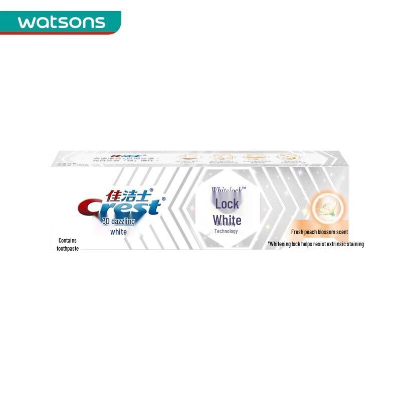 Crest Lock White Supreme Toothpaste, Peach Blossom Scent