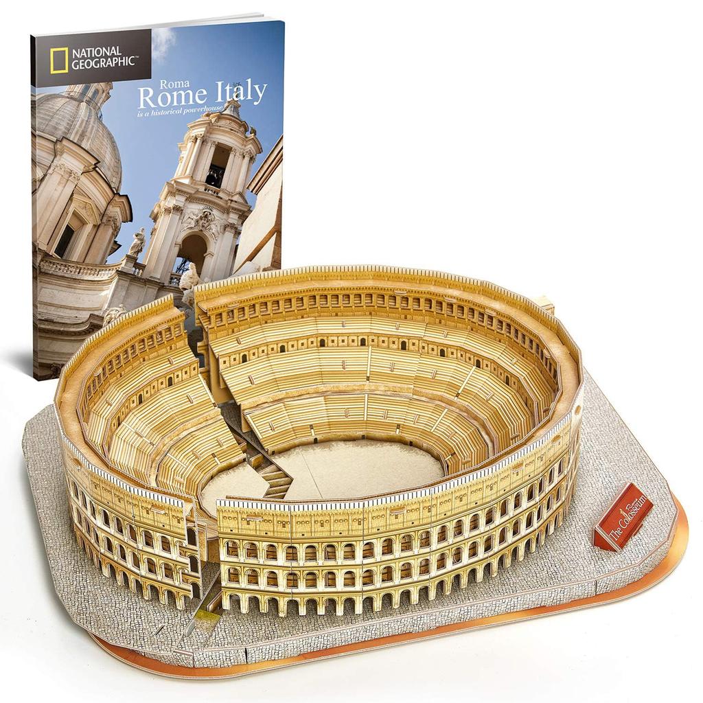 ASSYME Cubic Fan 3D Puzzle Craft Kit No Glue or Tools Required Colosseum DS0976h - -