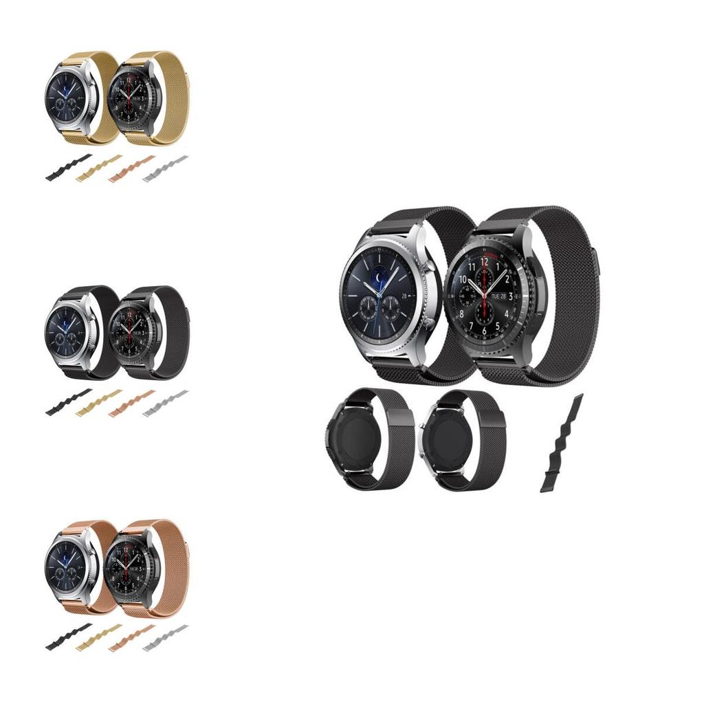 Элегантный миланский магнитный ремешок из нержавеющей стали для часов Samsung Gear S3 Frontier