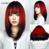 Синтетический парик Боб Белый Блондинка Парик Натуральные парики для женщин Ежедневная вечеринка Хэллоуин Волосы Термостойкое волокно