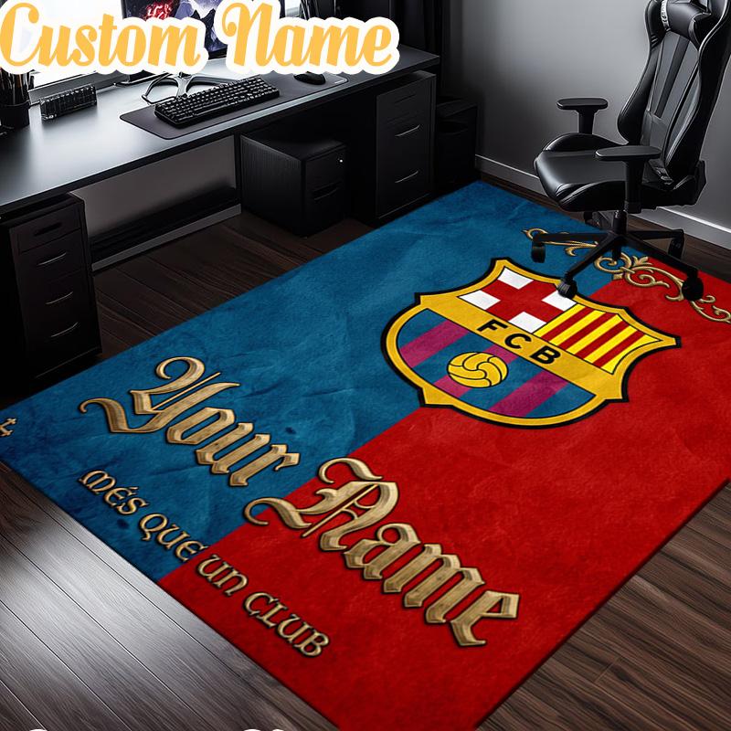 Custom Name More Than Just A Club Rug, Office Rug, Chair Rug, Carpet for Living Rooms, Doormat Game Rug Home Decor Christmas Gifts