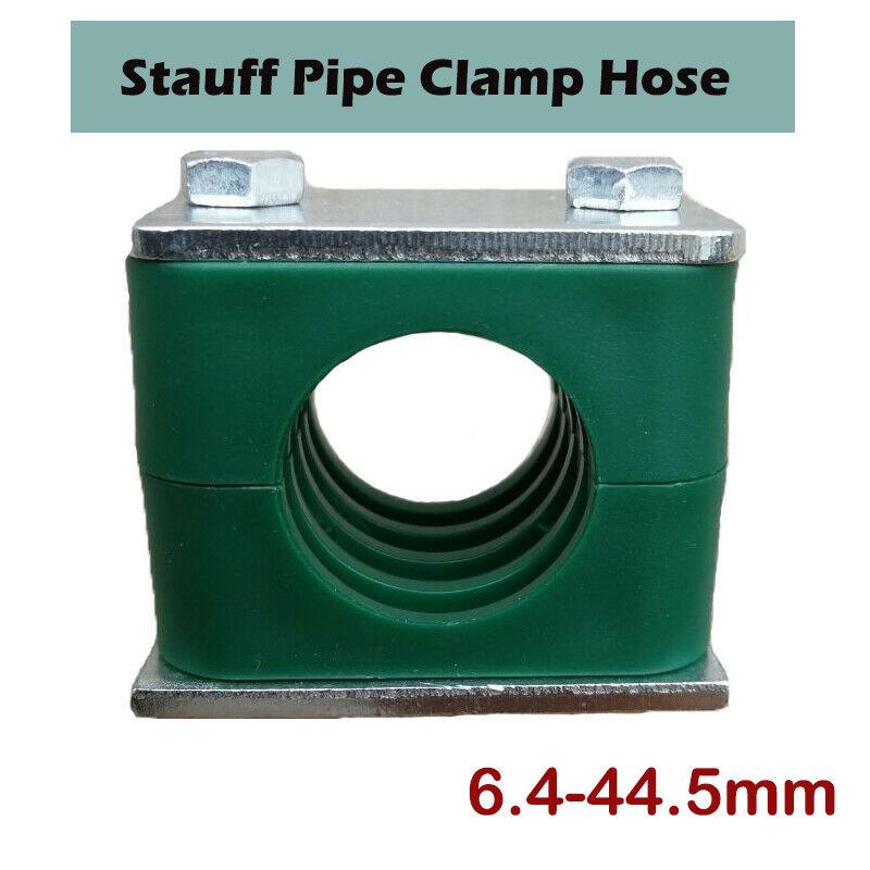 1pcs 6.4-44.5mm Diameter Pipe Bolted Plastic Clip Single Hole Standard Hydraulic Pipe Clamp Tube Fastener Assortment Kit Durable