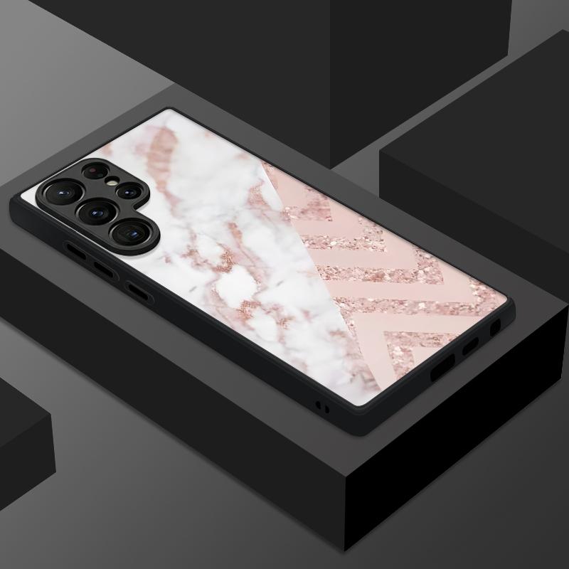 Чехол-бампер с текстурой песчаника и мрамора для Samsung Galaxy S26 Ultra S25 FE S24 S23 S22 Plus S21 FE Тонкое кольцо Гибридный TPU+PC Магнитная матовая крышка