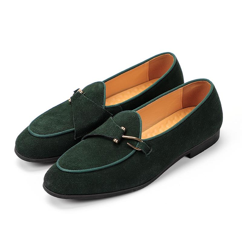38-48 Men Casual Shoes Moccasins Genuine Leather Fashion Suede Elegant Comfortable Plus Size Breathable Brand Loafers Men