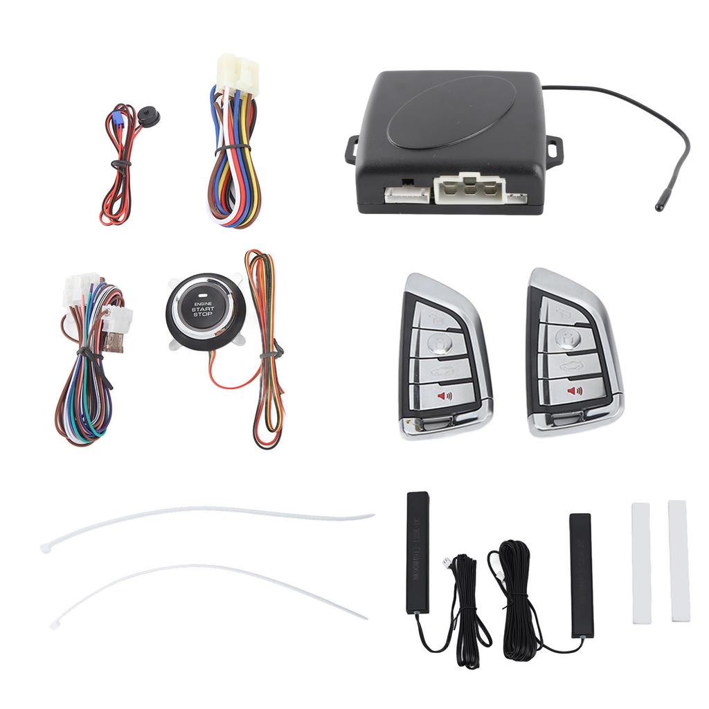 Система автомобильной сигнализации DC12V Интеллектуальный пульт дистанционного управления Запуск одной кнопкой Комплект бесключевого доступа Универсальный для автомобиля без