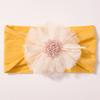 Hot-selling new baby headband cute mesh flower baby jacquard headscarf comfortable children's jewelry