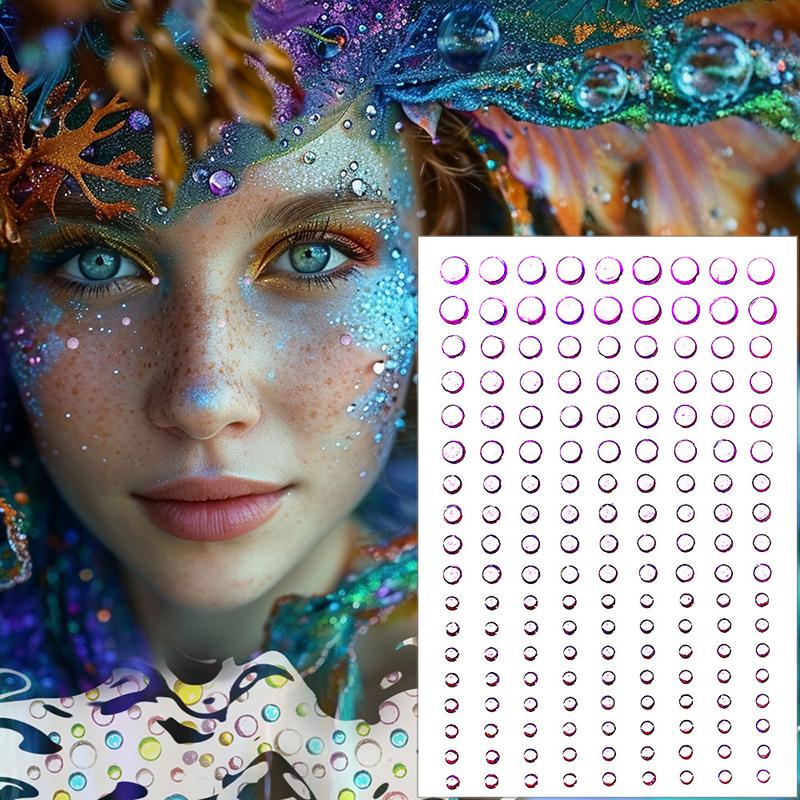 1 лист 162 шт. Наклейки Драгоценности Наклейки Самоклеящиеся Наклейки Драгоценности для Лица Тела Декоративные Изделия Своими Руками