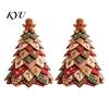 Festive DIY Projects for Holidays Quilted Fabric Christmas Tree Craft Kit, Vintage Patchwork Sewing Set Kits Adults Tabletop Decor, Handmade
