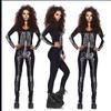 Cosplay Halloween Skull Costume Zombie Jumpsuit Uniform, Undead Bar, Halloween Skull Zombie Costume