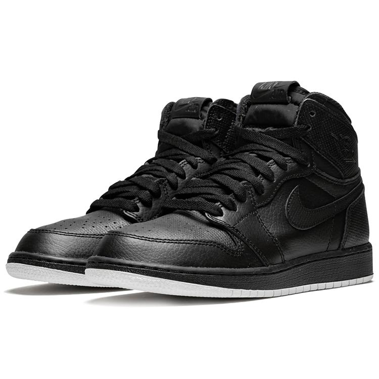 Jordan 1 Ретро High OG GS Черный Перфорированный 575441-002
