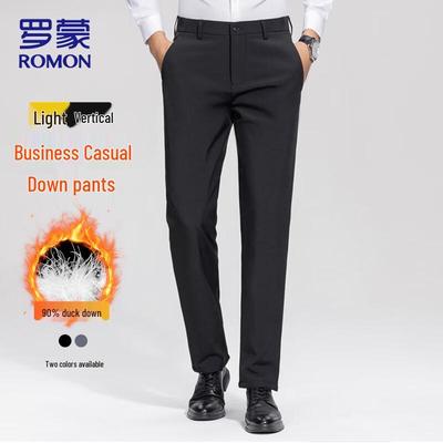 Мужские зимние брюки 90% белый утиный пух Business Casual