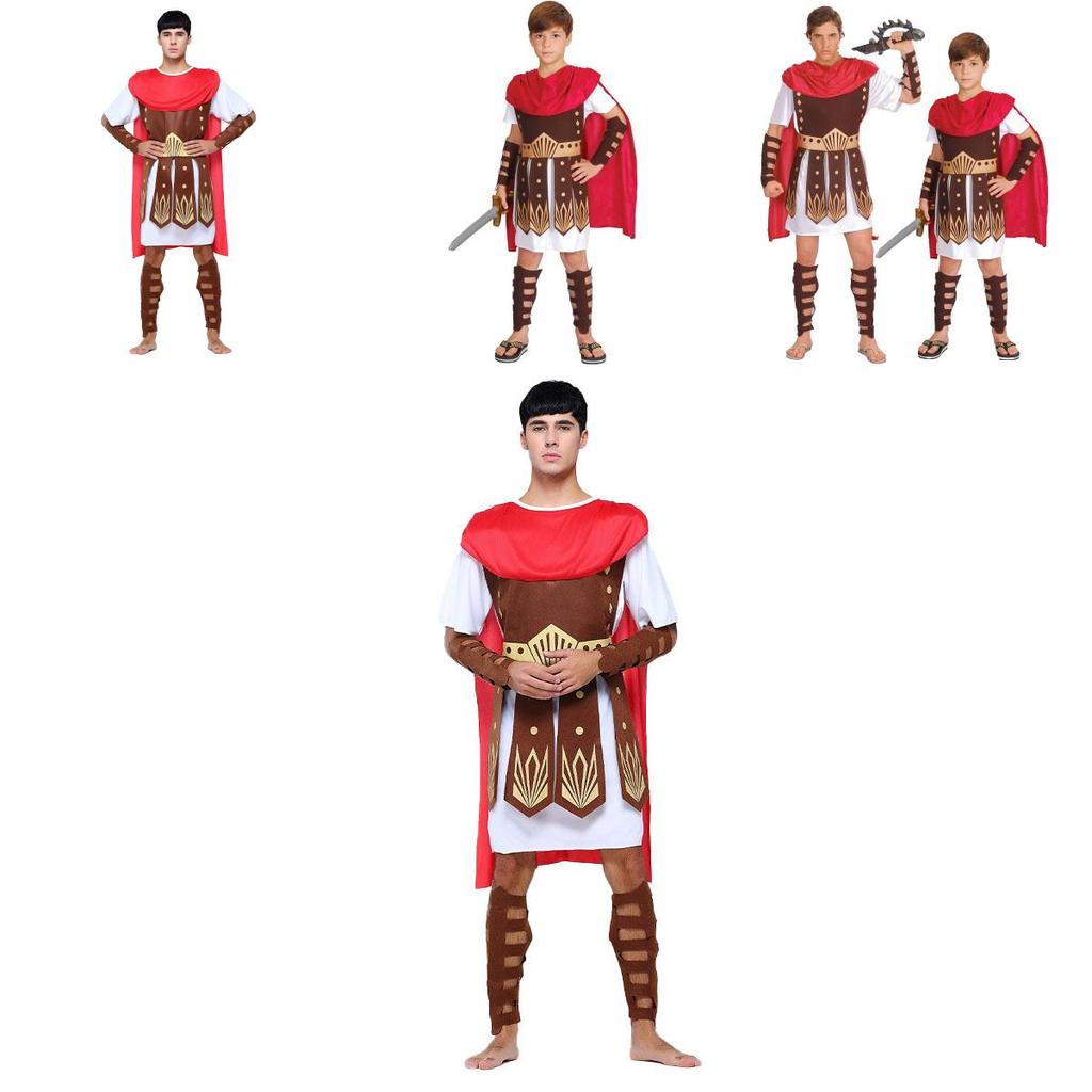 Унисекс Костюм средневекового рыцаря римского спартанца для эпических приключений на Хэллоуин