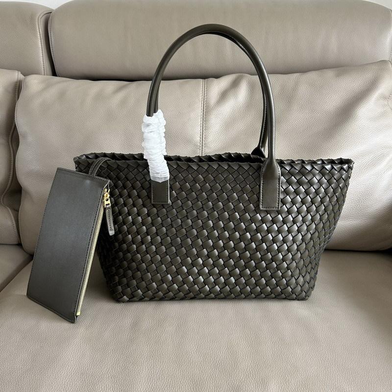 2025 Новая женская сумка из натуральной кожи, плетеная вручную сумка, большая вместимость, сумка для матери и ребенка, корзина для овощей, ручная сумка через плечо, крест