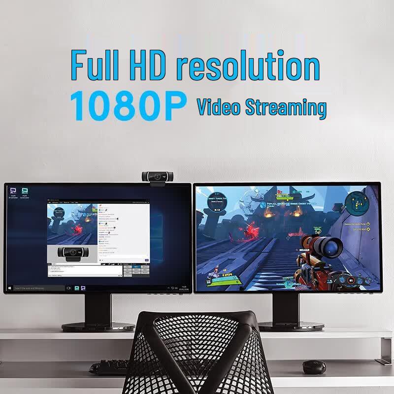 Logitech C922 1080P HD Webcam with Microphone