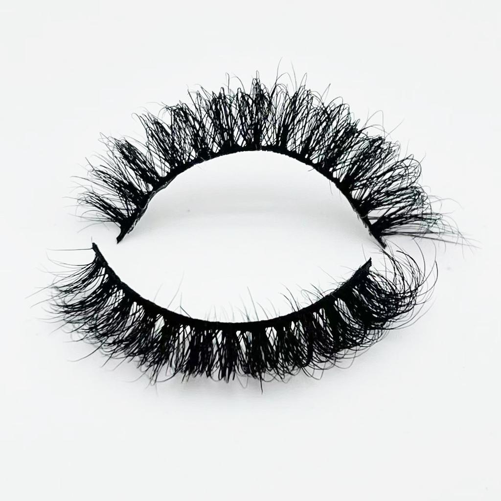 Новый продукт 15 мм норковые вьющиеся жареные ресницы европейские и американские Ближний Восток короткие ресницы натуральные мягкие русские завитки накладные ресницы