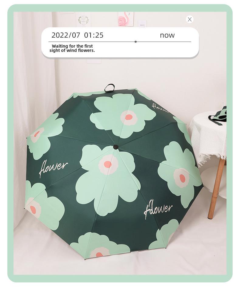 Компактный автоматический зонт от солнца и дождя с защитой от ультрафиолета