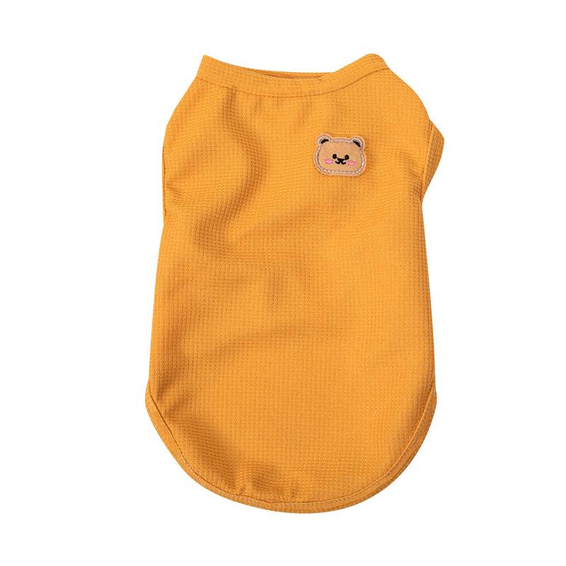 Summer Thin Sleeveless Vest Small Dog Teddy Pomeranian Bi Bear Pet Cat Dog Clothing