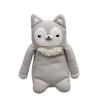 Shinada Fumofumo-san Fluffy Sitting Toy (M) Rufu Silver Gray FWOS-0130WL