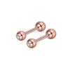 Stainless Steel Lip, Zircon Ear, and Ear Bone Studs - Trendy Piercing Jewelry
