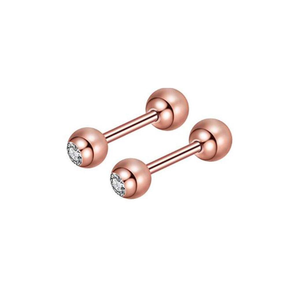 Stainless Steel Lip, Zircon Ear, and Ear Bone Studs - Trendy Piercing Jewelry