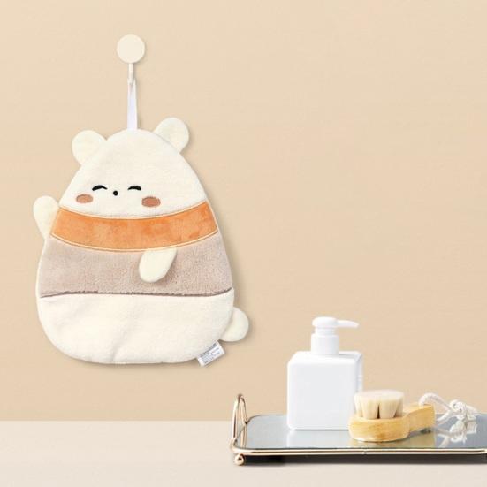 Подвесное полотенце для протирания, быстросохнущее, широкое применение, моющееся, отличная тряпка для протирки рук с кроликом, чистая ткань, товары для дома