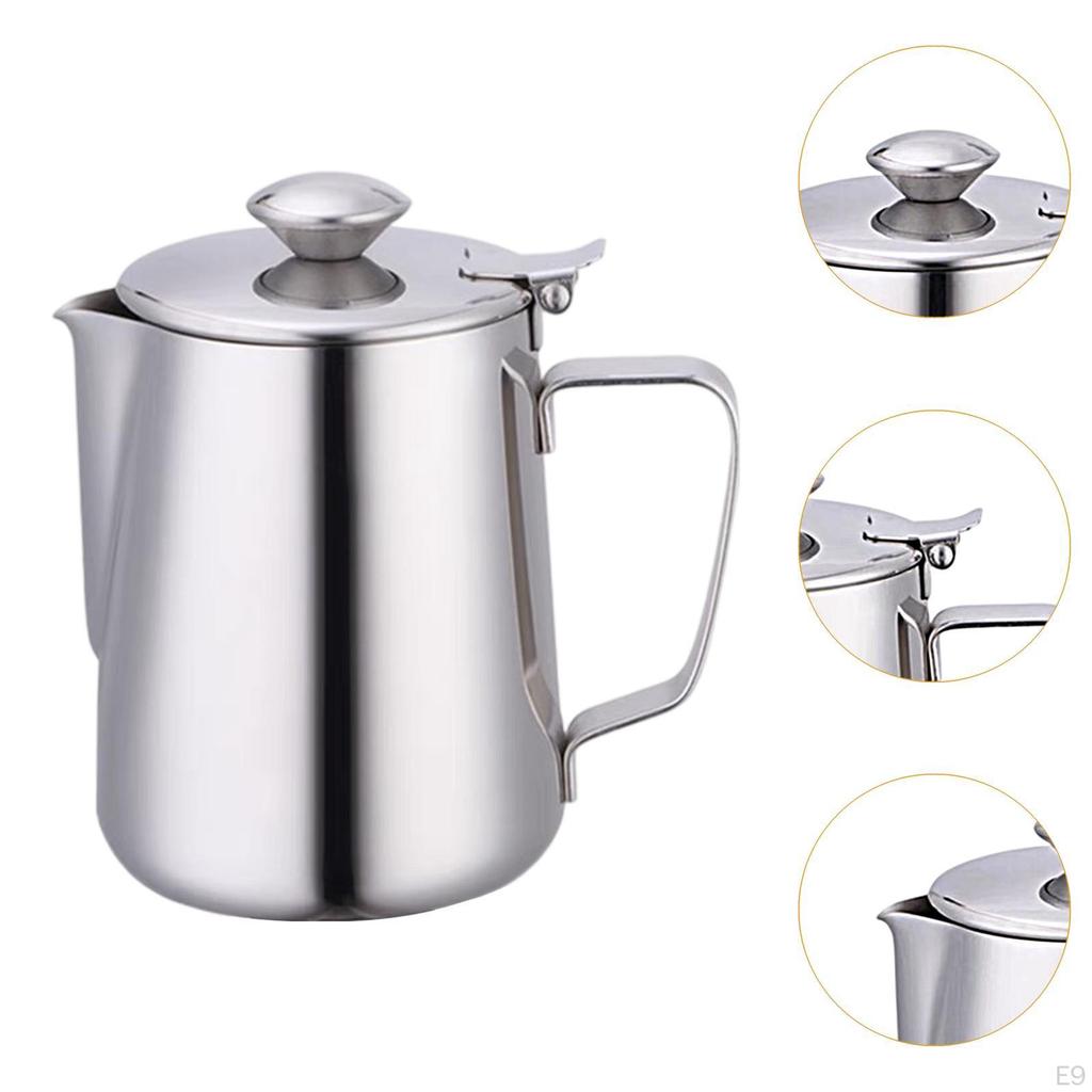 Milk Frothing Pitcher Barista Tool Espresso Machine Accessory Steaming for Home