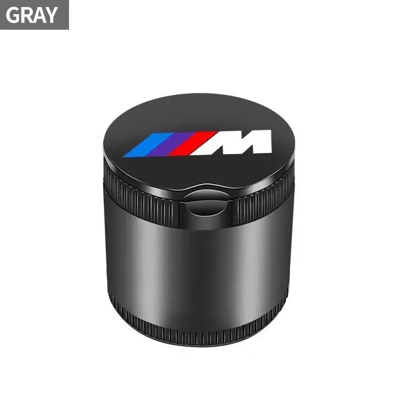 Car Portable Ashtray LED Light Alloy Ash Tray Aluminum Cup For BMW 1 3 5 Series X1 X4 X5 X7 G20 G38 F20 F39 F48 E46 E60 E36 E39