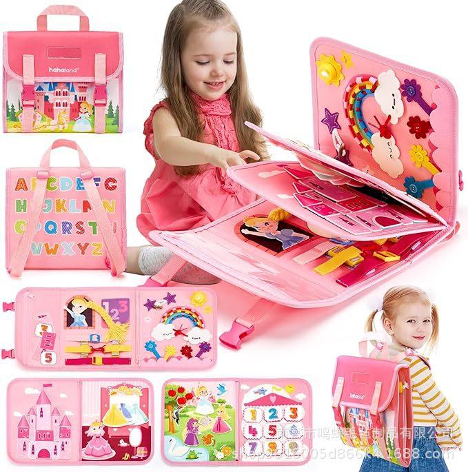 Early Education Board Felt Children'S Educational Toys Felt Learning Dress Learning Toys Princess Dress Castle Toys
