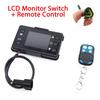12V/24V Diesels Air Heater LCD Monitor Switch + 4 Buttons Remote Control For Car Truck Diesels Air Heater Parking Controller Kit