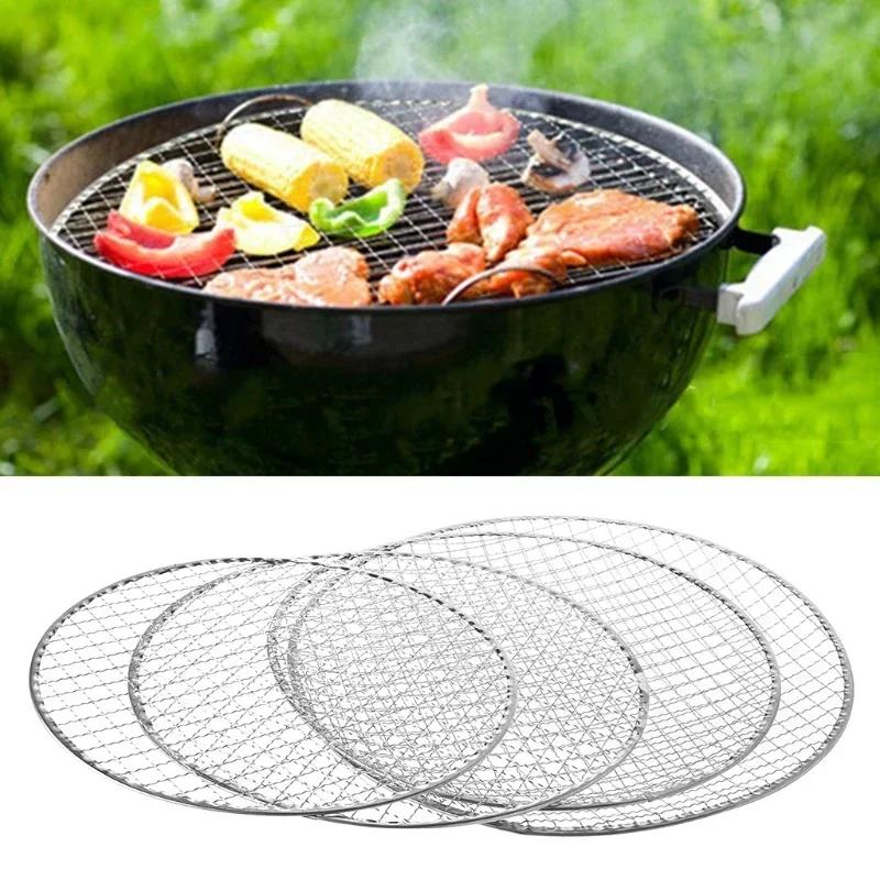 1PC Disposable BBQ Barbecue Grill Basket Mesh Wire Net Fish Vegetable Tool Grill Outdoor Bbq Accessories Kitchen Accessories
