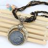 SUMENG 2024 Vintage Necklace Jewelry Fashion Popular Retro Bohemia Style Multilayer Beads Chain Crystal Grain Pendant