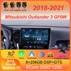 Android 14 Carplay Car Radio для Mitsubishi Outlander 3 GF0W 2018-2021 2din Multimidia Видеоплеер Навигация Головное Устройство Стерео