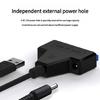 Двойной USB3.0 к Serial ATA Кабель-конвертер Провод длиной 30 см 5 Гбит/с Стабильная передача данных для 2,5/3,5-дюймового внешнего жесткого диска