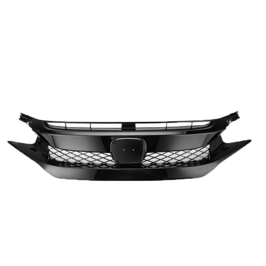 Передняя верхняя решетка радиатора для Honda 2016-2018 Для моделей Civic 4-дверных и 2-дверных Для Honda 2016-2019 Для Civic Si, 5-дверных...