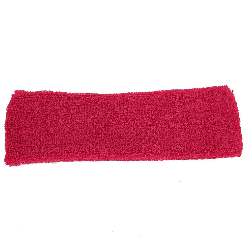 Unisex Sports Elastic Breathable Soft Warm Sweat Absorbing Hairband Head Wear (Red Rose)