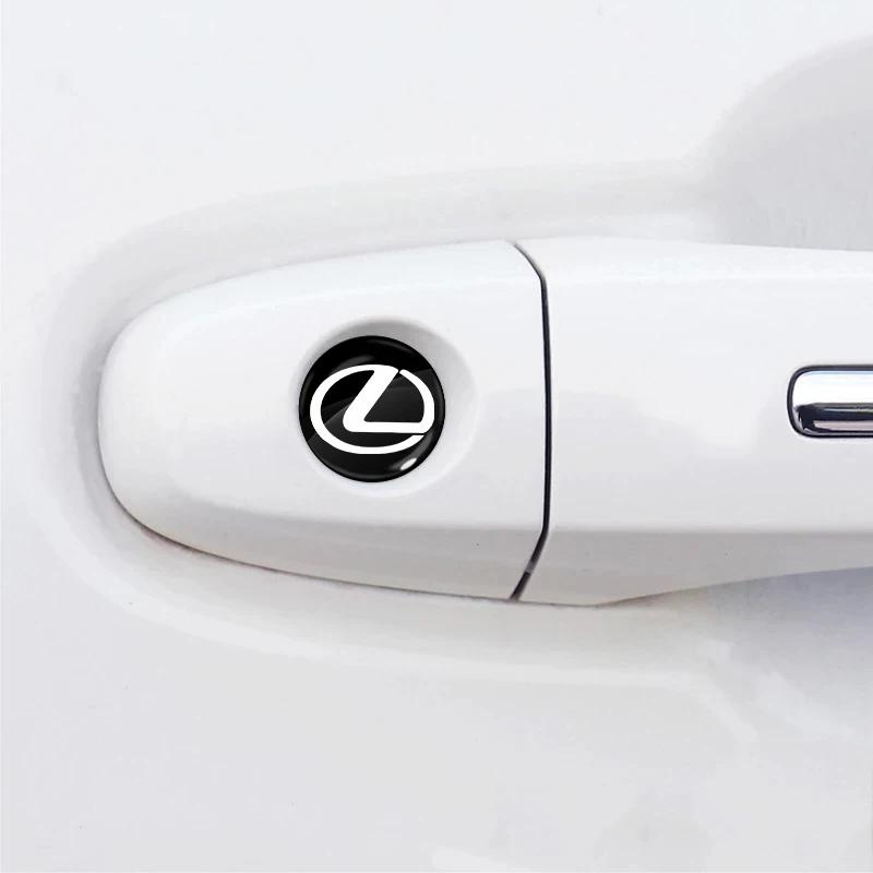 AABFY1 Car Lock Keyhole Stickers Door Lock Protect Car Stickers For Lexus IS300H NX300H CT200H IS250 IS200 RX400H RX450H IS 220D 250 UX