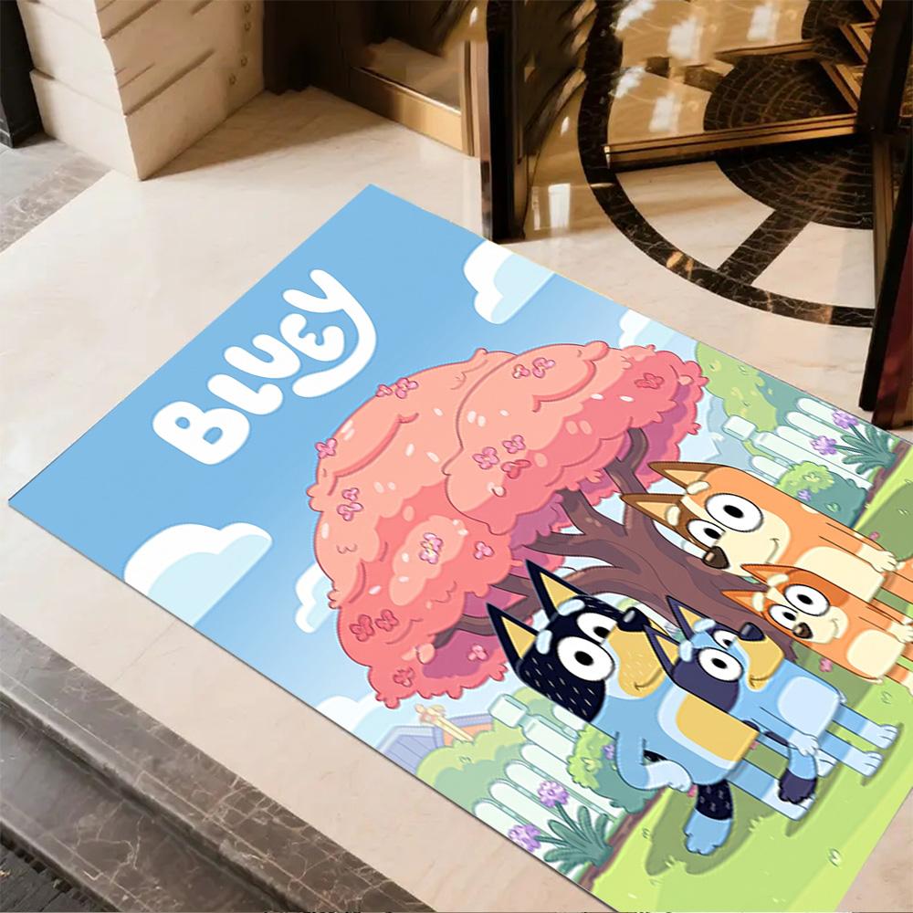 Bluey Friends Adventure Carpet Suitable for Living Rooms Outdoor Study room Balcony Anti-slip Rug Office home decor Spiritual Gift
