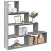 VidaXL Room Divider Shelf 4 Levels Sonoma Grey, Bookcase, Book Support, Display Shelf, Shelf To 857999