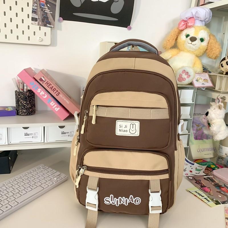 Рюкзак Узор Буква Большой Вместимости Сумка для Путешествий на Открытом Воздухе Школьный Рюкзак Студенческий