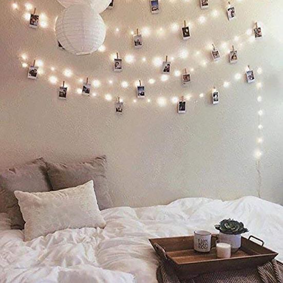 20 м водонепроницаемый медный сказочный USB-провод 200 светодиодов с питанием от струн, светильник для домашнего декора