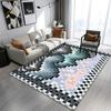 Europe Style Geometry Stripe Carpet Living Room Sofa Bedroom Bedside Study Kitchen Entrance Door Rug Non-slip Modern Decor Mat