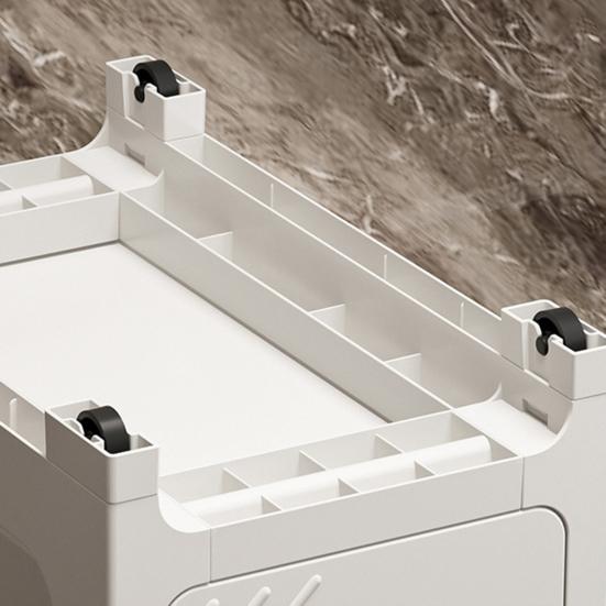 Узкий комод-шкаф для ванной комнаты с множеством ящиков, узкий комод для прачечной, спальни и небольших помещений.