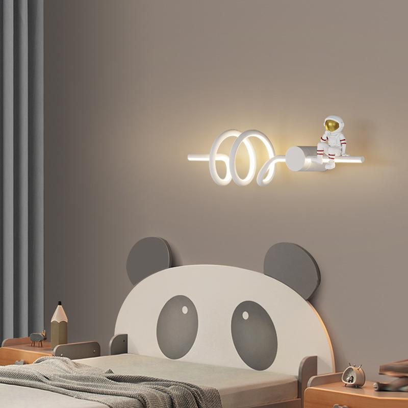 Creative Children Room LED Wall Lamp for Bedroom Bedside Study Aisle Living Modern Astronaut Wall Sconce Luster Lighting Fixture