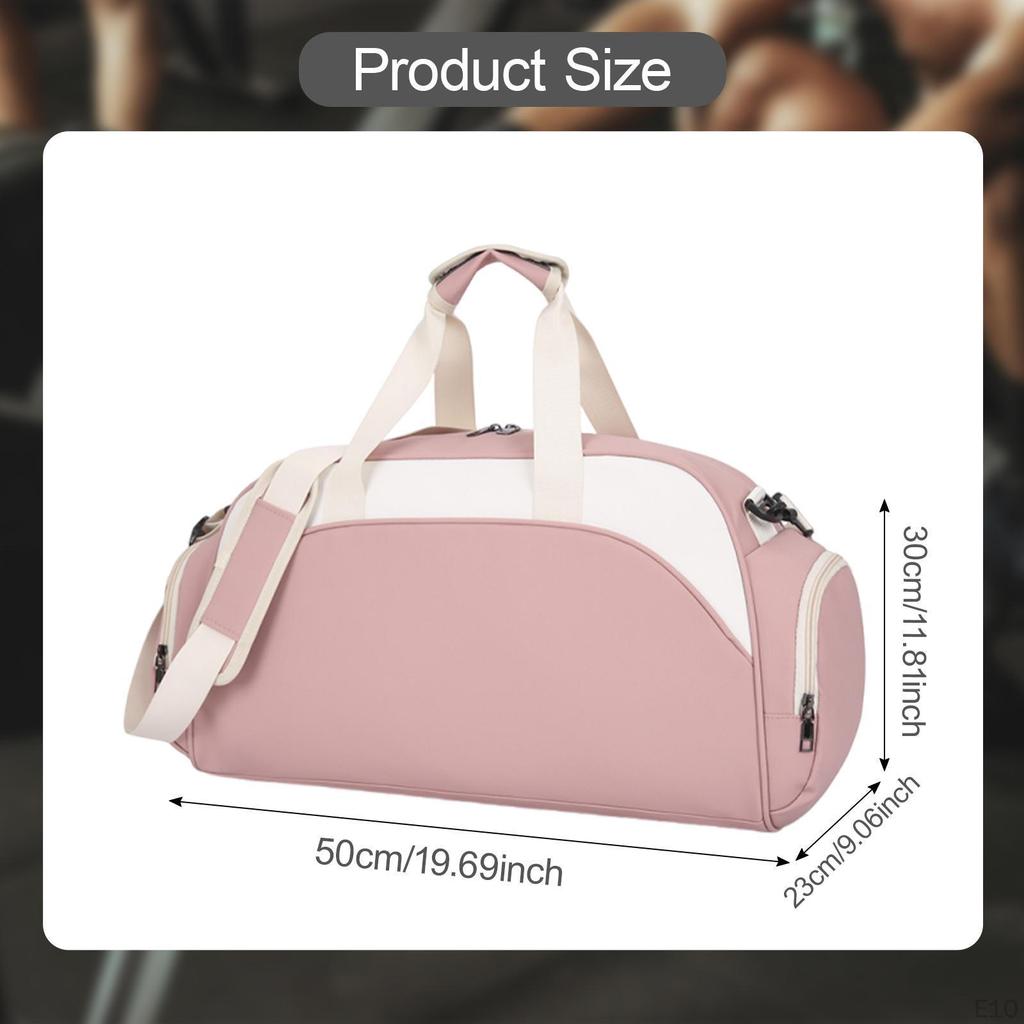 Travel Duffle Bag Gym Llarge Capacity Oxford with Shoes Compartment Sports Tote for Business