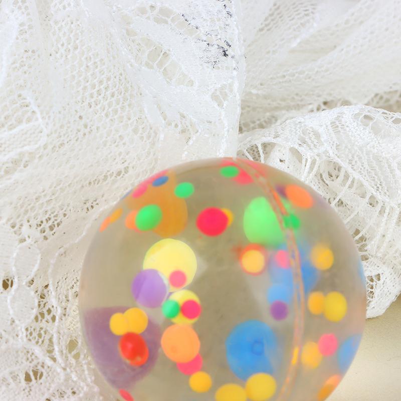 42 мм прозрачные красочные резиновые шарики желейный шарик прыгают надувной мяч для детских игрушек