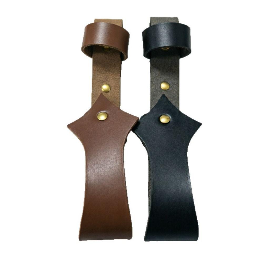Open Top Folding Fan Holder Belt Loop Waist Fan Pouch Gift Idea Leather Fan Case  Halloween Costume