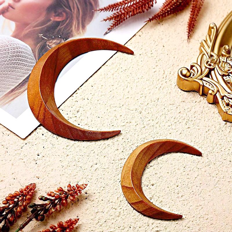 1 шт. шпилька-гребень для волос вилка для волос New Moon, индивидуальная длинная расческа для волос, моделирующая ручная резьба, палка для волос Ma'am Moon, модная прическа