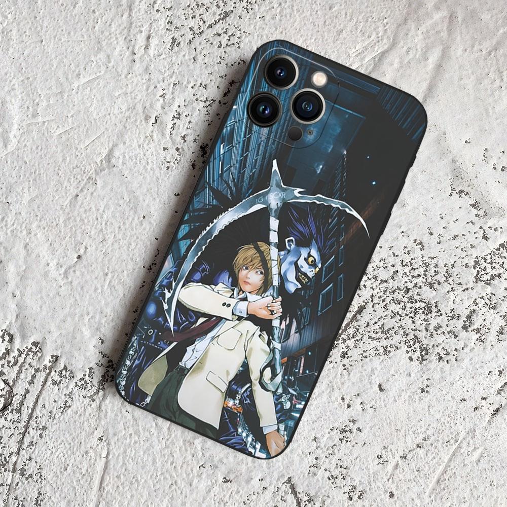 Чехол для телефона L-Lawliet Death Note для iPhone 17 Air 16 15 14 13 12 11 Pro Max Xr X Xs Mini Plus Черный Мягкий Силиконовый Чехол