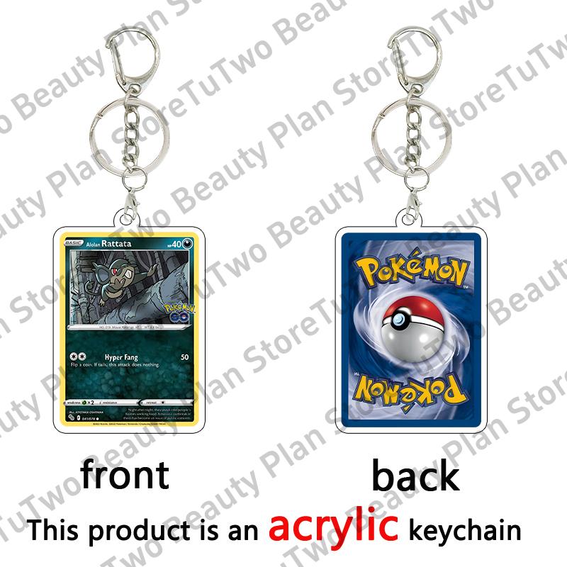 Anime Cartoon Venusaur Bulbasaur Charizard Mewtwo Pocket Monsters Acrylic Keychain Accessories Pendant Key Ring Charm Gifts Toys